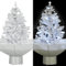 (Schneller Versand) Weihnachtsbaum künstlich Weihnachtsdeko Weihnachtsschmuck Schneiender Weihnachtsbaum mit Schirmfuß Weiß 75 cm