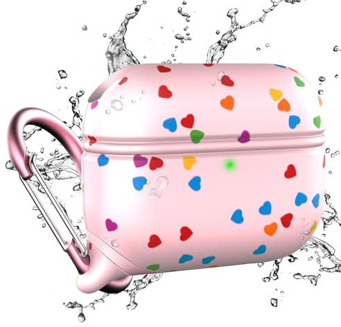Catalyst Wasserdichte Special Edition Hülle für AirPods Pro, kompatibel mit kabellosem Laden, stoßfest und sturzsicher Schutzhülle Soft Skin, mit Karabiner - Sweetheart