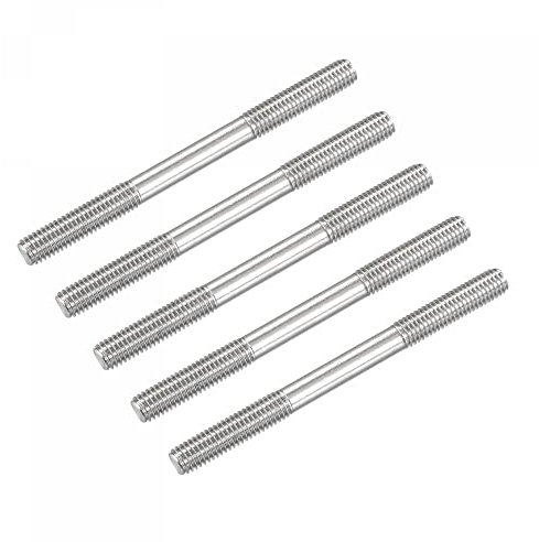 sourcing map Viti a doppia estremità (M8, filettatura 90 mm di lunghezza), 5 pezzi, in acciaio inox 304, a doppia filettatura, per manutenzione della casa