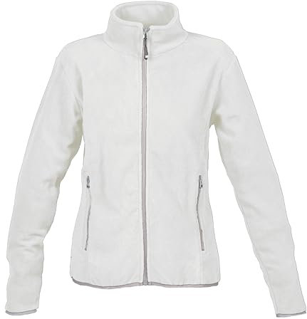 Niscioma Felpa Zip Intera Donna - Maglia Tuta Felpata Invernale Maglie Senza Cappuccio Tinta Unita, Felpe da Lavoro 100% Poliestere con Tasche Fondo Elasticizzato, Modello Met Lady