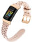 TRUMiRR Leder Armband Ersatz für Fitbit Charge 6/Fitbit Charge 5 Armband Leder, Mesh Gewebte Edelstahl Armband Metall Uhrenarmband Ersatzband