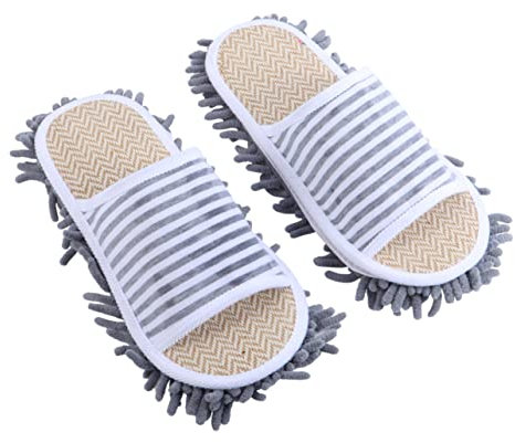 Cabilock Mopp-Hausschuhe Für Boden Herren Und Damen Mikrofaser Atmungsaktiv Langlebig rutschfest Leicht Angenehm Zu Tragen