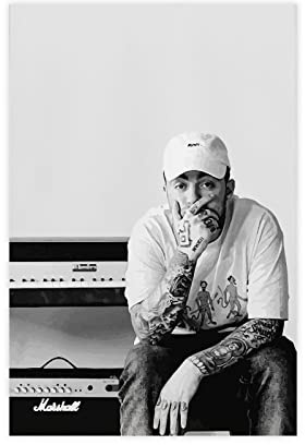 Poster von Rapper Mac Miller, Leinwand-Poster, Schlafzimmer, Dekoration, Sport, Landschaft, Büro, Raumdekoration, Geschenk, ungerahmt, 30 x 45 cm