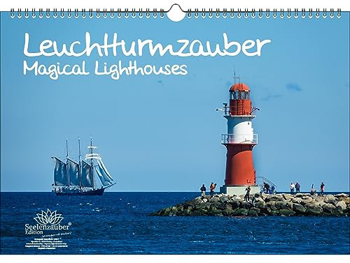 Leuchtturmzauber DIN A3 Immerwährender Kalender Querformat Leuchtturm Leuchttürme - Seelenzauber