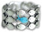 Gegen den Strom. 925 Sterling Silber und türkis blauer Fisch (9)