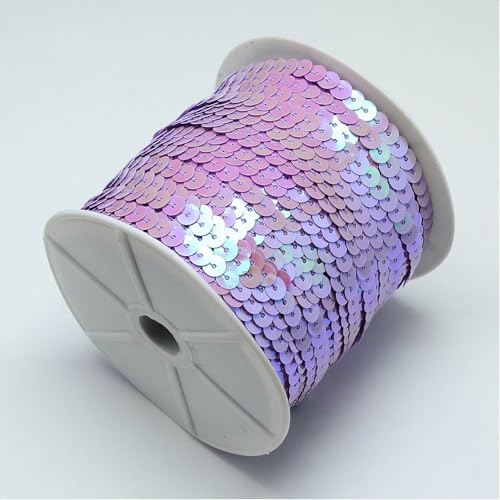 5 m Paillettenband 6 mm Holo oder AB-Farben (0,51€ je Meter) (Flieder AB)