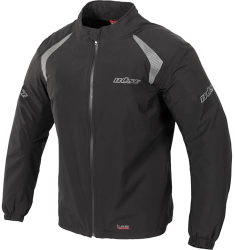 Büse Breeze Motorrad Regenjacke, schwarz, M