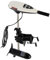 C-Juzarl Bootsmotor Elektro 12V Elektromotor Bootsmotor-elektrisch Boot Außenbordmotor 7 Gänge: 5 Vorwärts+2 Rückwärts Elektro-Motor Höhenverstellbar