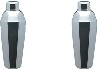 PIAZZA Shaker a 3 Pezzi In Acciaio Inox - 250Ml (Confezione da 2)