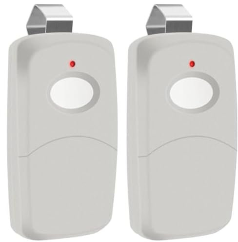 2 Parti 3089 Apri Porta Garage Trasmettitore Remoto 300Mhz 10 Dip Switch Grigio - Compatibile 308911, MCS308911
