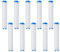 BOBOZHONG Filtre de la Pomme de Douche,10 pièces Filtre de Remplacement pour tête de Douche PP Filtre de Coton Chlore et Le Fluorure et La Filtration des Particules