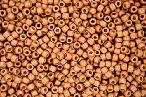 10g TOHO 8/0 Round Japanese Seed Beads 3mm PF551F PermaFinish Galvanized Matte Rose Gold Rocailles Beading Supplies Jewellery Making Japanese Beads
