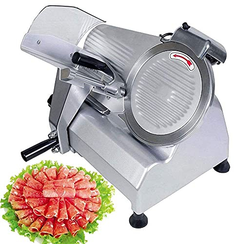 Affettatrice Elettrica Per Alimenti Affettatrice Commerciale 240W Spezzatino Di Manzo E Montone Macchina Per Tagliare Le Patatine Lama Da 10 Pollici Resistente Per Tritacarne Macellaio