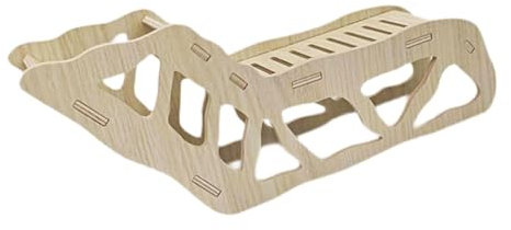 LOVIVER Kletterspielzeug für Hamster, Holzleiter, Tunnel zum Erkunden des Hamsterlebensraums, Spielzeug für kleine Haustiere, R, Zwergmäuse