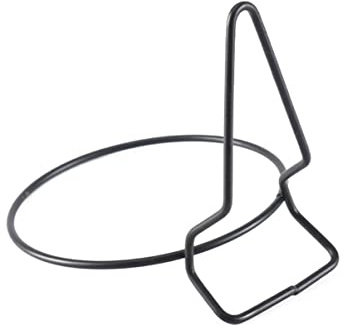 FUNOMOCYA Supporto per Vaso di Fiori in Ferro Battuto 2 Pezzi, Mensola per Vasi da Fiori Sospesa 17 Cm per Balcone, Giardino e Interno, Portavaso da Appendere Robusto con Gancio per Bonsai