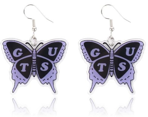 Olivia Merch Konzert Ohrringe Outfit Schmetterling Ohrringe für Frauen（GUST）
