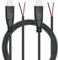 2 cables USB C a 2 pines, cable de extremo abierto, cable de 1 m / 3 pies USB tipo C macho Pigtail cable de alimentación 22 AWG 5 V/3 A, para dispositivos USB C instalados o de repuesto para
