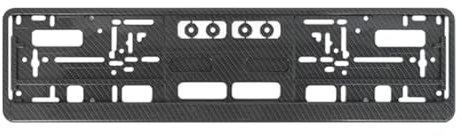 SONGLULU Auto Nummernschildhalter für Audi A4 MK B7 2005-2008,Nummernschildrahmen Kennzeichenhalter Fahrzeug Nummernschild Halterung,A-Carbon Fiber Texture