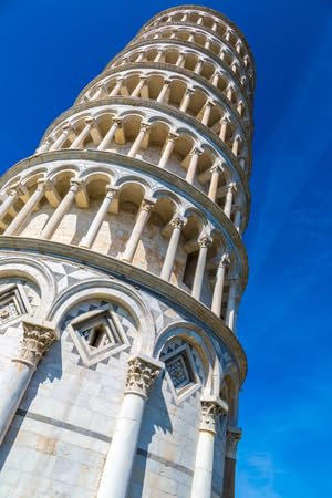 Acryl-Bild 50 x 80 cm: Schiefer Turm an einem Sommertag in Pisa, Italien (47428065)