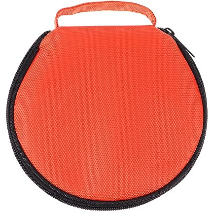 QUMIIRITY 1pezzi Custodia Per Cd e Dvd Di Capacità Borsa Tonda Per Viaggi e Organizzazione Con Design Pratico e Resistente Per Dischi