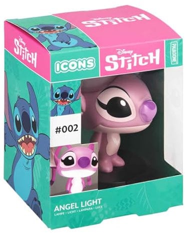Paladone Disney Angel Mini Icon Light, offiziell lizenzierte Lilo & Stitch-LED-Lampe für Kinderzimmer, Zuhause, Schreibtisch, batteriebetriebenes Sammlergeschenk für Filmfans