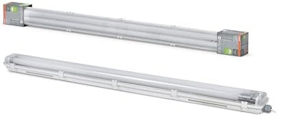 Osram SUBMARINE® NATURE LOOP Feuchtraum-Leuchte mit LED-Röhre, weiß, 27W, 3100lm, kaltweiß, staubdicht, strahlwassergeschützt, 40.000 Stunden, energiesparend, Tageslichtsensor, Bewegungsmelder