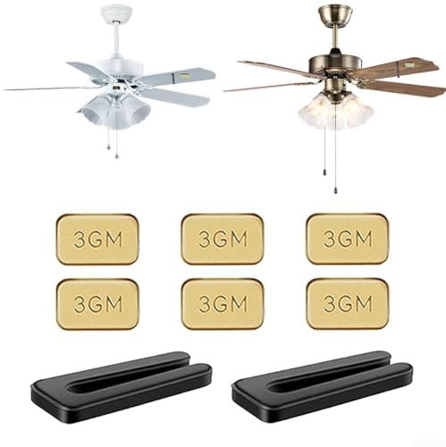 2 Sets of Ceiling Fan Blade Balance Kits with 3GM Weights for Noise Reduction and Stability