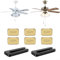 2 Sets of Ceiling Fan Blade Balance Kits with 3GM Weights for Noise Reduction and Stability
