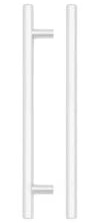 KOOPLES HARDWARE T Bar Handle – Modern Cabinet Pull for Kitchens, Wardrobes & Furniture, Top Drawer Fittings, Brushed Stainless Steel Finish (Matt White, 192mm)