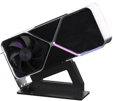 YXHGeeek Shelf Trophy Display Stand Holder for Standard PCIE Graphics Cards GPU (25°C Black Holder)