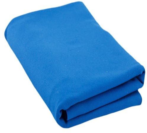 Einfarbiger Jerseystoff uni kobalt blau – 95% Baumwolle, 5% Elasthan | Weich & Dehnbar, vielseitig zum Nähen | 50 cm x 150 cm