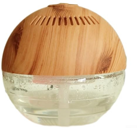 Purification Ball LED Air Revitaliser Changing Light Humidifier Portable Globe Purifier Aromatherapy Bedroom Freshener for Relaxing Ambience PP ABS 18x17.5cm(UK)