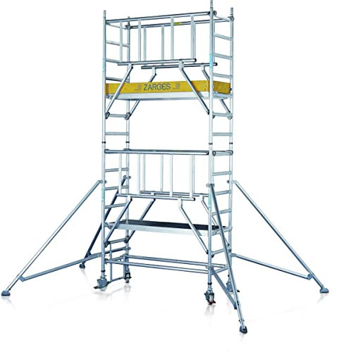 ZARGES | S-PLUS Fahrgerüst | Plattform 1,80 x 0,60 m | Arbeitshöhe 13,20 m