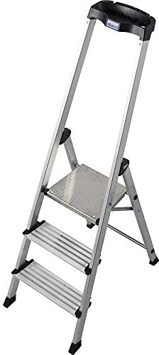 Krause 127914 Stufen-Stehleiter Safety 3 Stufen max. Arbeitshöhe 2.65 m