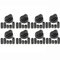 Spares2go Pomo de control para horno Ignis & Whirlpool (negro, paquete de 6)