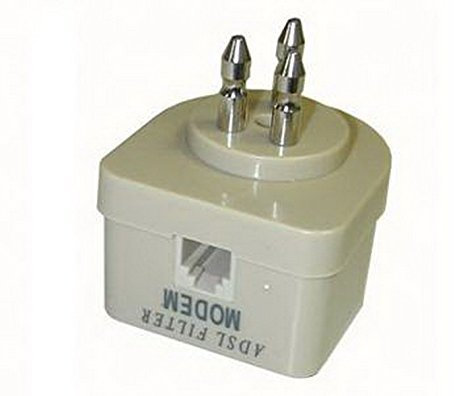 Filtro Splitter Adsl RJ11 Tripolare Telefono Fisso Casa Internet Presa