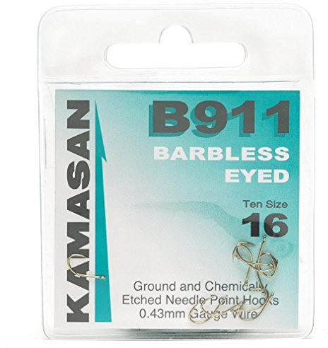 Kamasan B981 Barbless Specimen Eyed Hooks