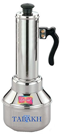 Micro Puttu Kudam Cooker Stainless Steel Steamer, 0.5 Liter