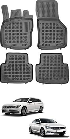 Rezaw 200301 Gummimatte mit Rand für VW Passat (Typ B8) ab Baujahr & # x202 F;: 2014 Heute (Limousine/Kombi)