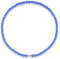 Power Ionics Elegante Unisex Turmalin Perlenkette 8mm, 48cm Halskette für Damen und Herren in Blau, mit Magnetverschluss, Schmuck Geschenkbeutel inklusive
