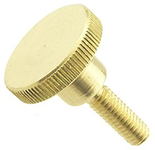 Rändelschraube hohe Form DIN 464 Messing blank M 4 x 20-25 Stück
