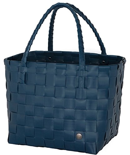 Handed By - Paris Shopper, Einkaufstasche - ocean blue - Größe S - 27x31x24 cm