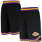 Ultra Game Men's Active Knit Training NBA Herren Woven Team Logo Poly Mesh Basketball Shorts, Schwarz, Large