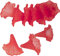 Blütenkelch-Perlen 10er-Pack 41x35mm Kelche Lilien Röcke Blumenkelch Farbauswahl, Farbe:kirschrot