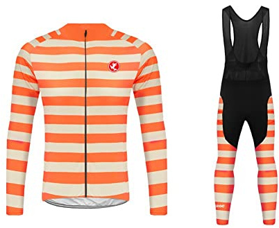 UGLY FROG Bike Wear Herren Langarm, Thermo-Fahrrad-Jersey, Lycra Selected Fabrics, Thermo Fleece Trikots & Shirts/Anzüge