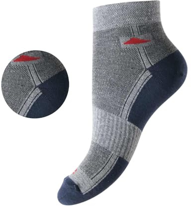 CLEO STYLE 8 Paar sportliche Sneaker Socken für Herren Funktionssocken Kurzschaft Laufsocken Sport 59 (39-42, 8 Paar)