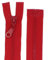 zipworld Reißverschluss Plastik/Kunststoff Reißverschlüsse mit mittelgroben Zähnen teilbar 5mm (rot, 70cm)