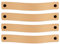 Brute Strength - Ledergriffe für Möbel - Natur - 4 Stück - 20 x 2,5 cm - Schrankgriff, Türgriff für Küche, Bad, Schränke, Kommode, Holz