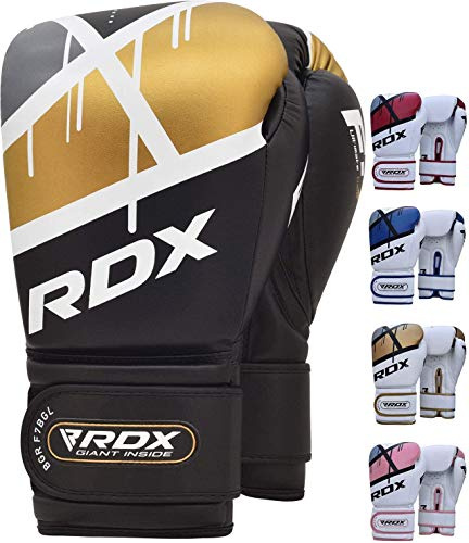 RDX Boxhandschuhe für Training und Muay Thai | Maya Hide Leder Handschuhe für Kickboxen, Sparring | Boxhandschuhe für Kampftraining, Boxsack