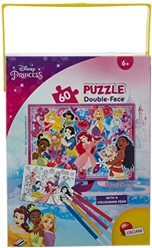 Liscianigiochi 86191 Disney a Tub Mini 60-Princess Puzzle für Kinder, Mehrfarbig